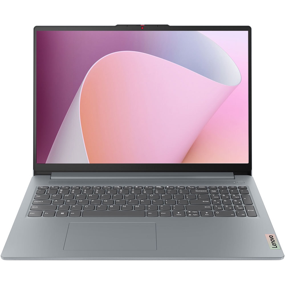 Laptop LENOVO IdeaPad Slim 3 15IAN8, Intel Core i3-N305 pana la 3.8GHz, 15.6" Full HD, 8GB, SSD 512GB, Intel UHD Graphics, Free DOS, Arctic Grey