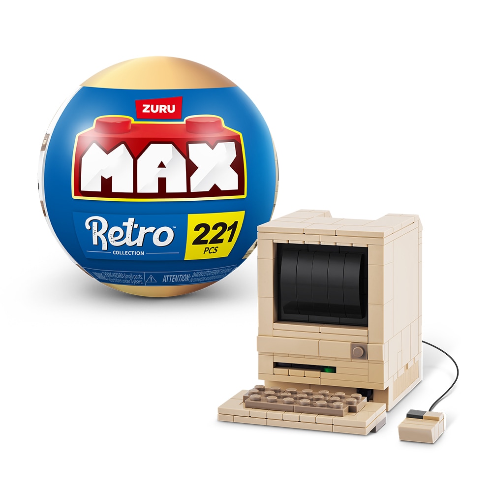 Joc constructie ZURU Max - Model retro 83185, 3 ani+, 221 piese