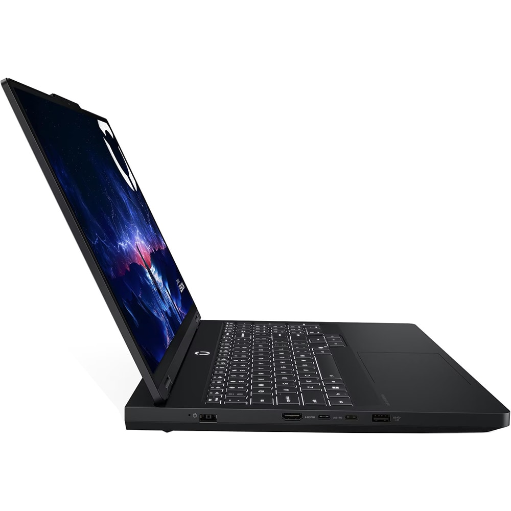Laptop Gaming LENOVO IdeaPad Pro 5 16IAX10H, Intel Core Ultra 9 275HX pana la 5.4GHz, 16" WQXGA, 32GB, SSD 1TB, NVIDIA GeForce RTX 5070 Ti 12GB, Free Dos, Eclipse Black