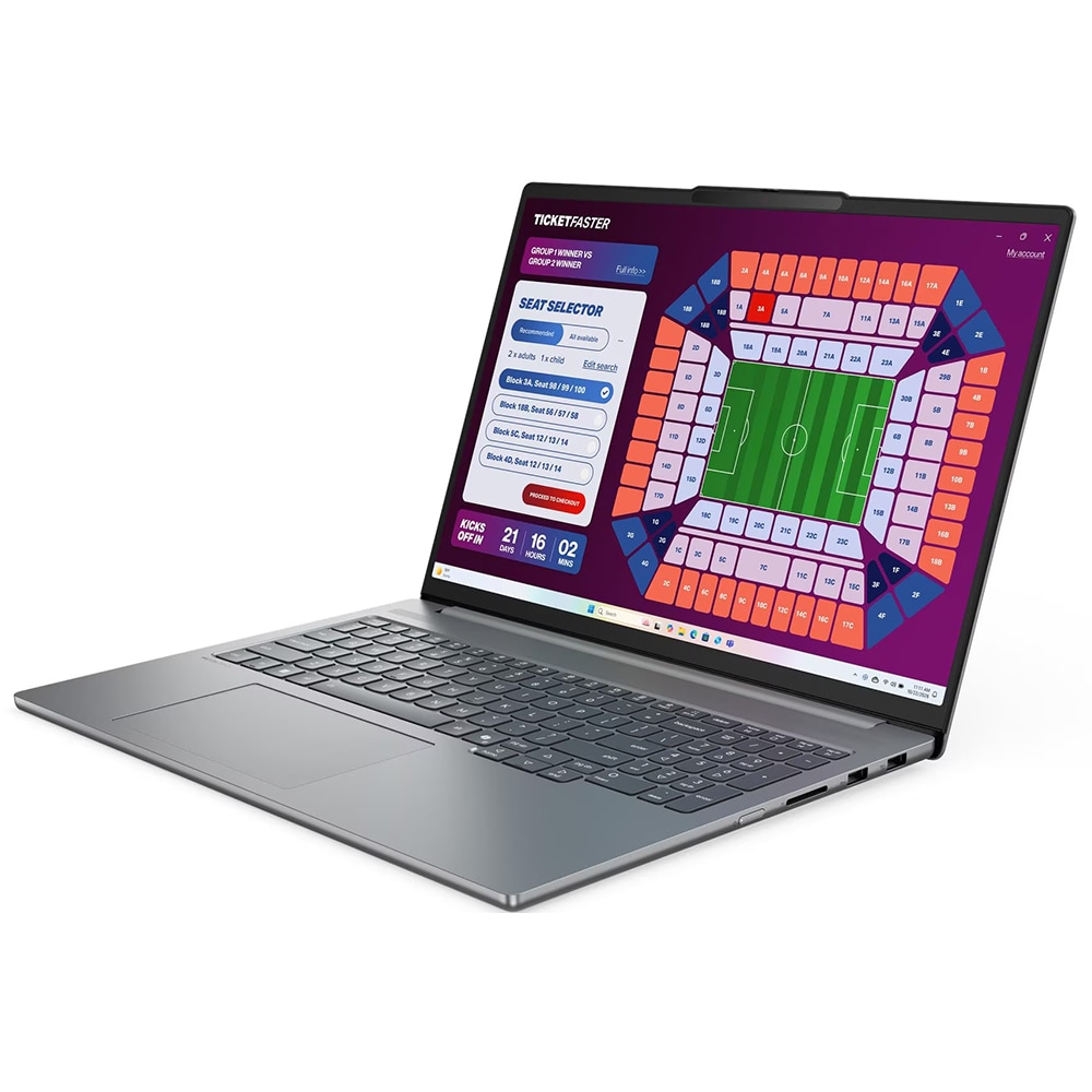 Laptop LENOVO IdeaPad Pro 5 16IPH11, Intel Core Ultra X9 378H pana la 5GHz, 16" 2.8K, 32GB, SSD 1TB, Intel Arc B390, Free Dos, Luna Grey