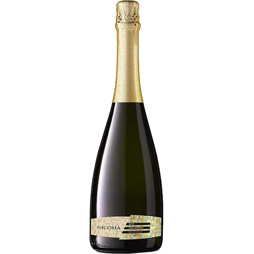 Vin spumant alb brut Nicosia Spumante Gari, 0.75L