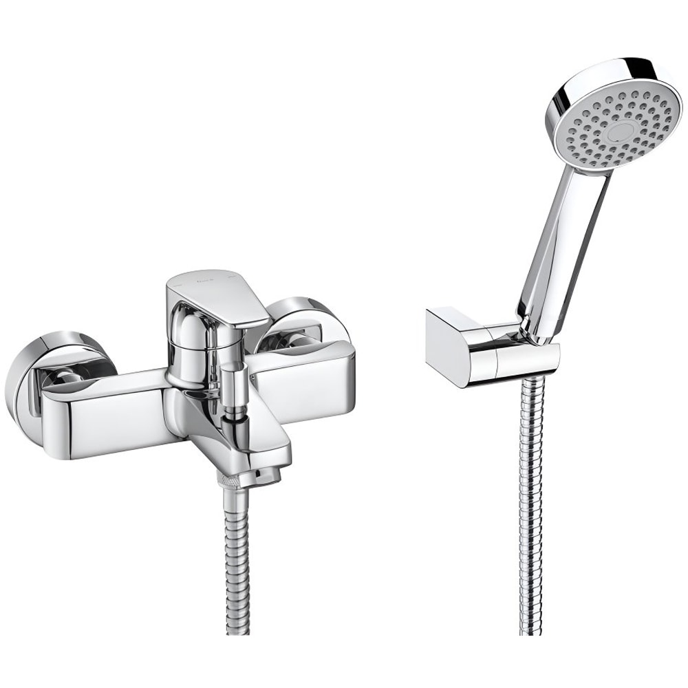 Baterie cada-dus ROCA Atlas A5A0190C00, set dus inclus, alama sanitara, crom