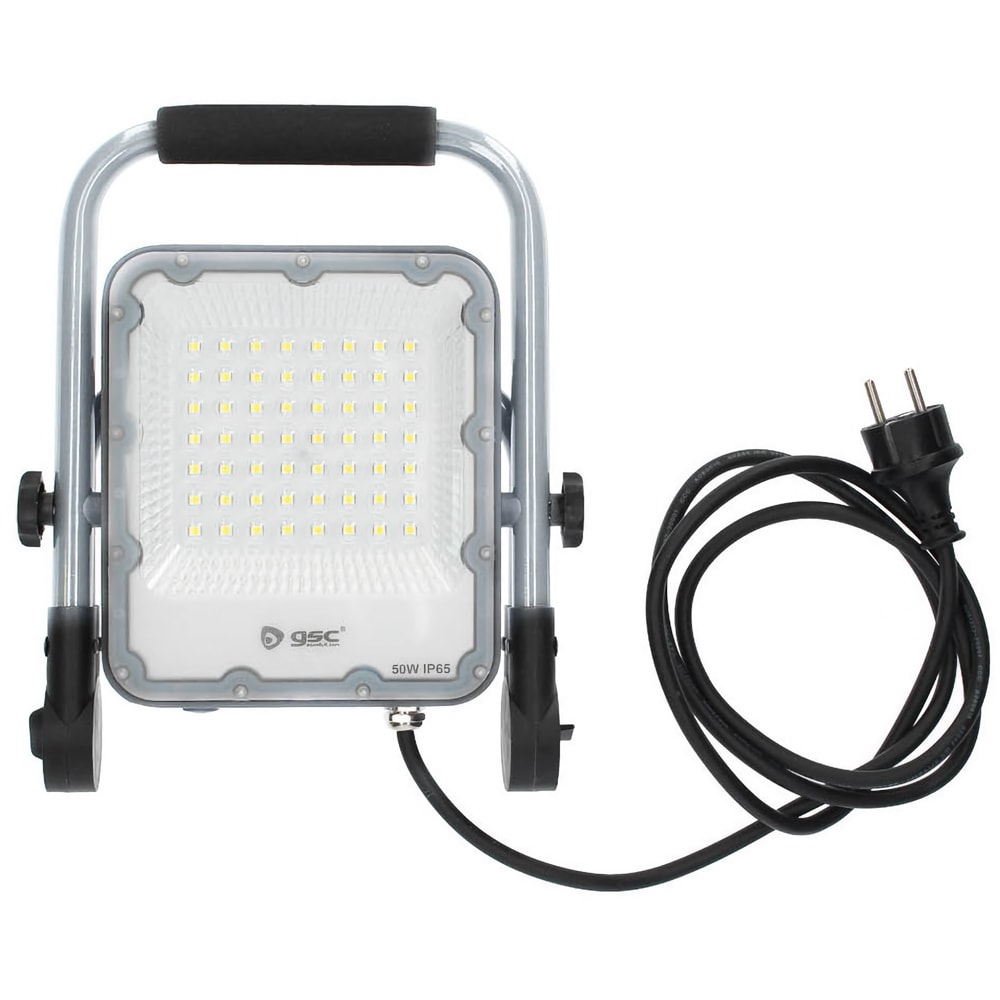 Proiector de lucru LED GSC, 50W, 6500K, IP65, gri