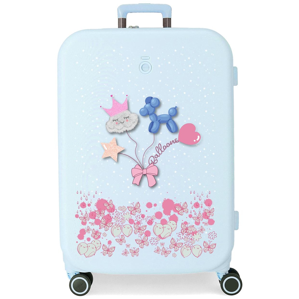 Troler copii ENSO Balloons, 70 cm, turcoaz