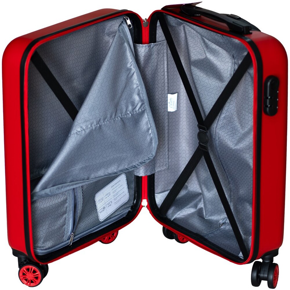 Troler ROLL ROAD Coffee Shop, 55 cm, rosu