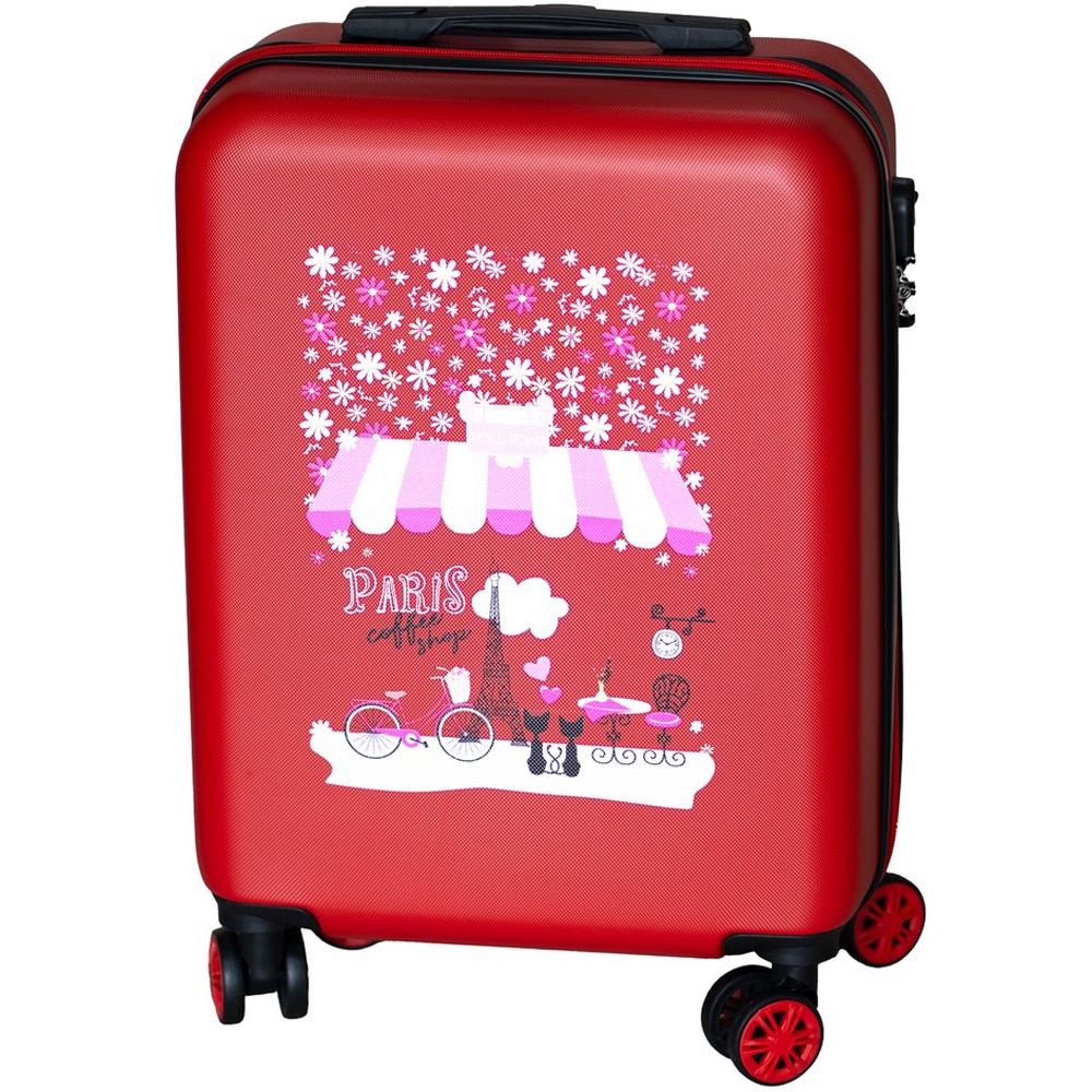 Troler ROLL ROAD Coffee Shop, 55 cm, rosu