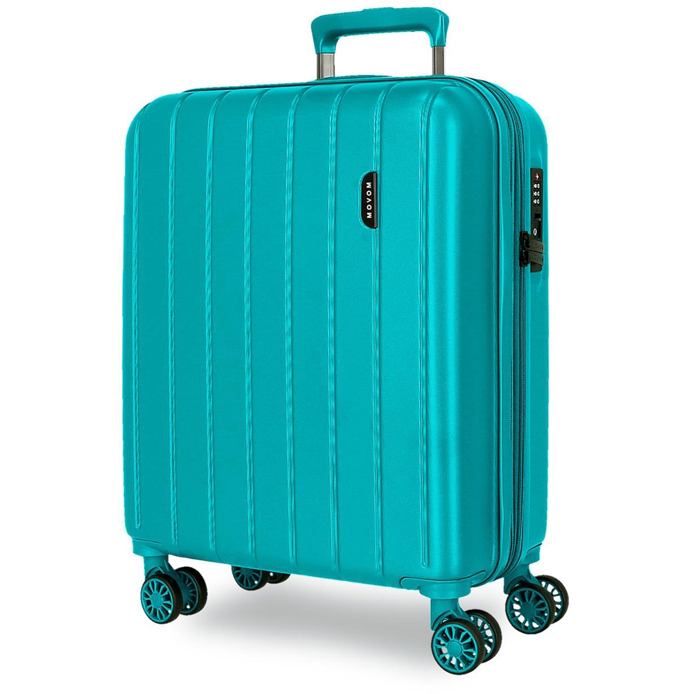 Troler MOVOM Wood, 55 cm, turcoaz