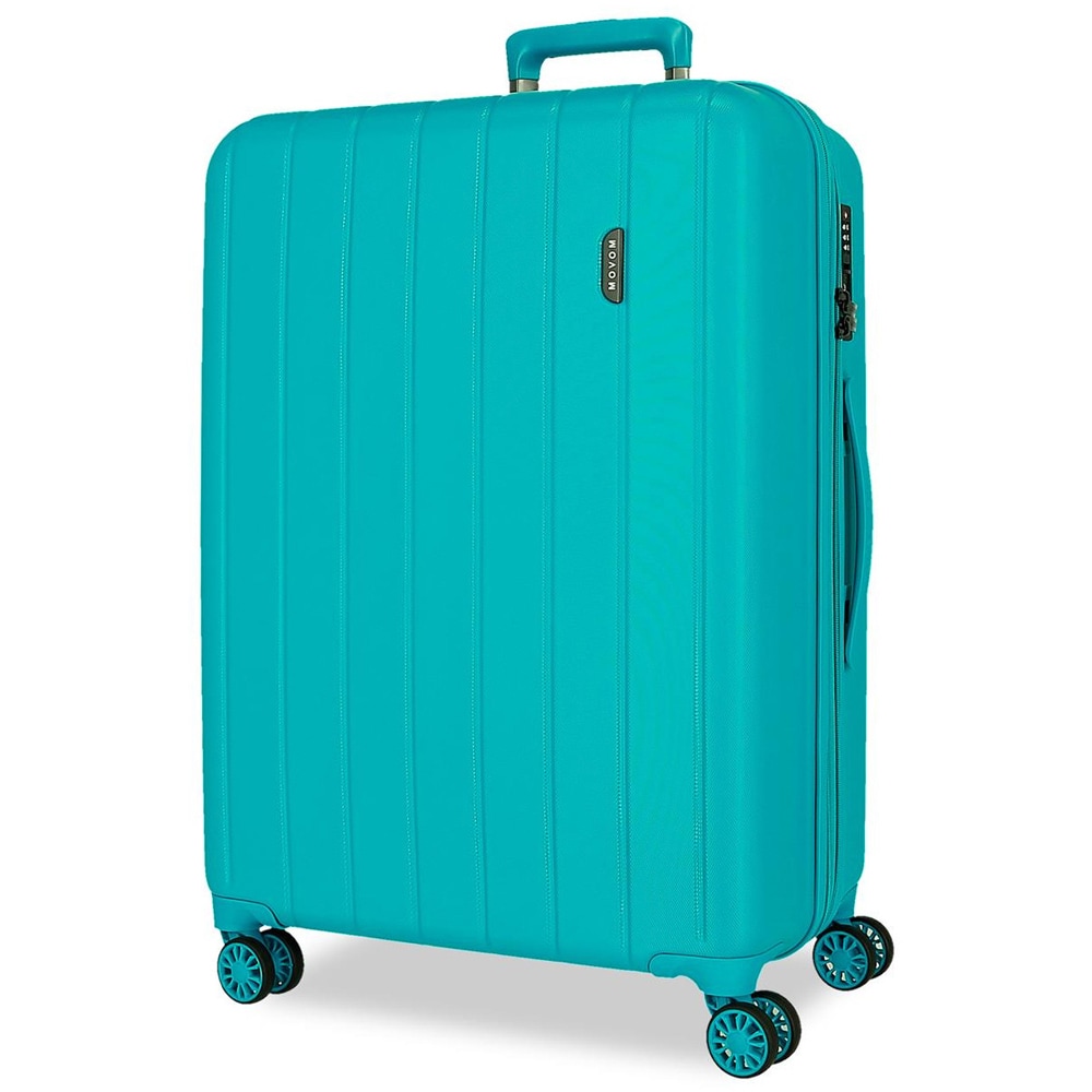 Troler MOVOM Wood, 65 cm, turcoaz