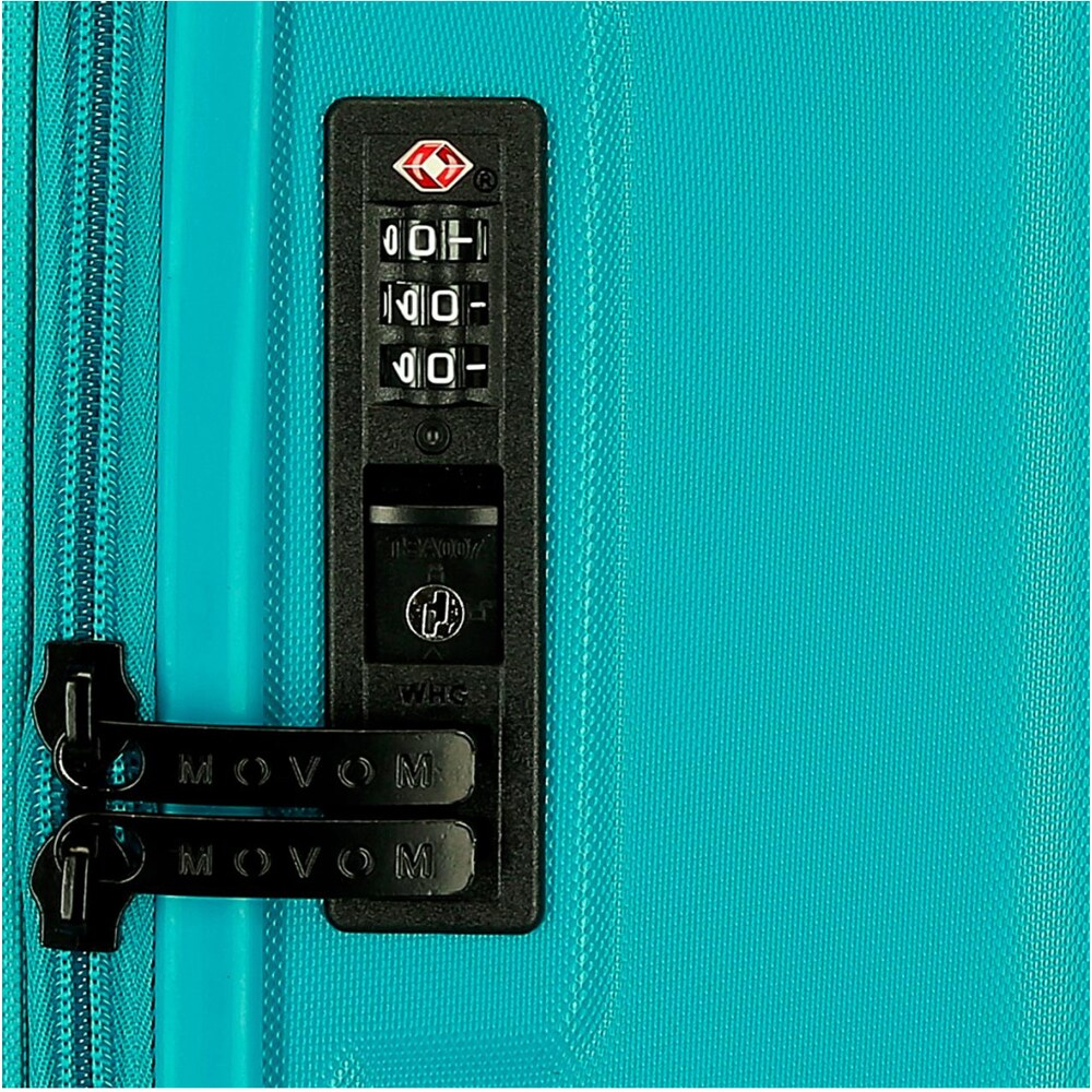 Troler MOVOM Wood, 75 cm, turcoaz