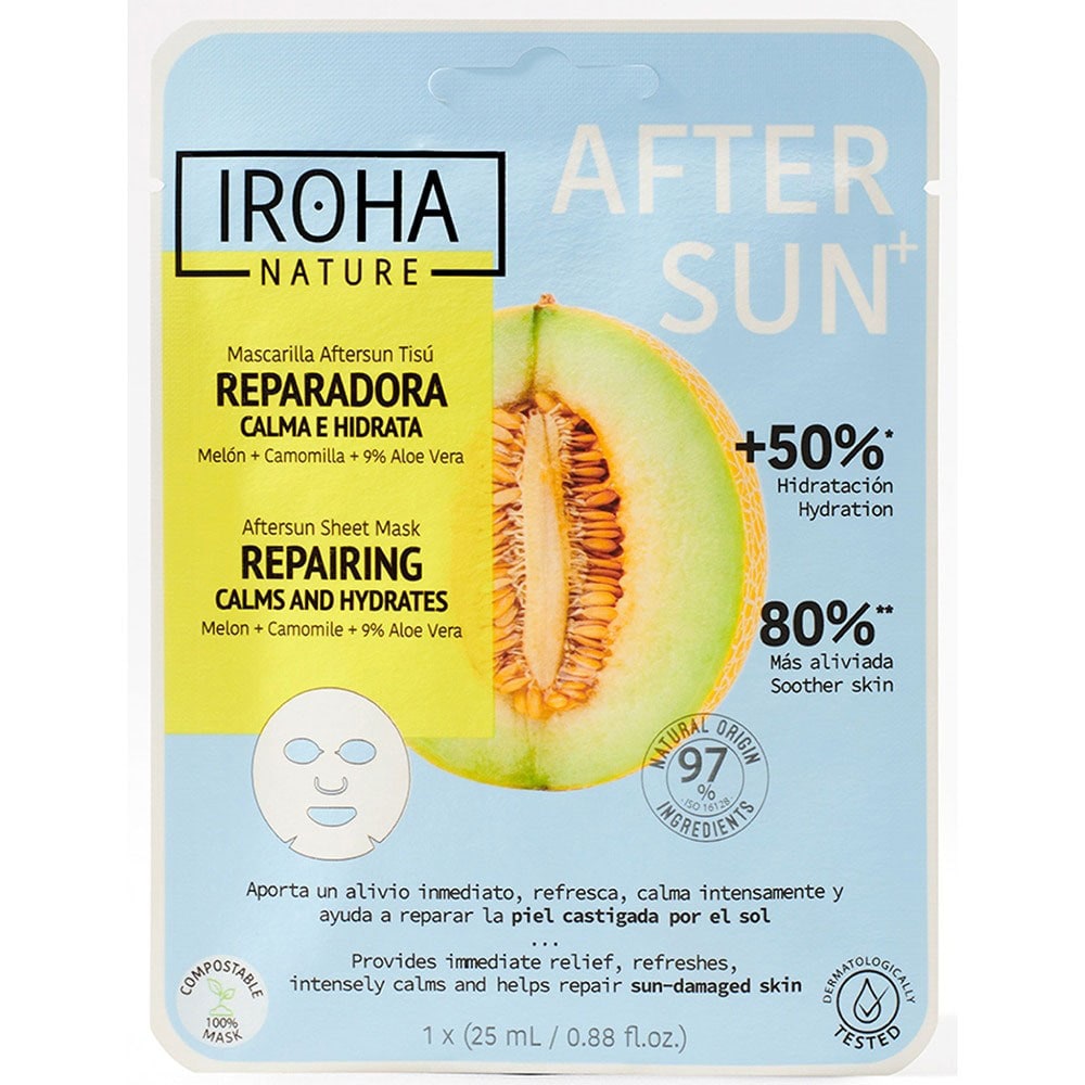 Masca de fata IROHA Repairing Pepene galben, Aloe Vera, 25ml