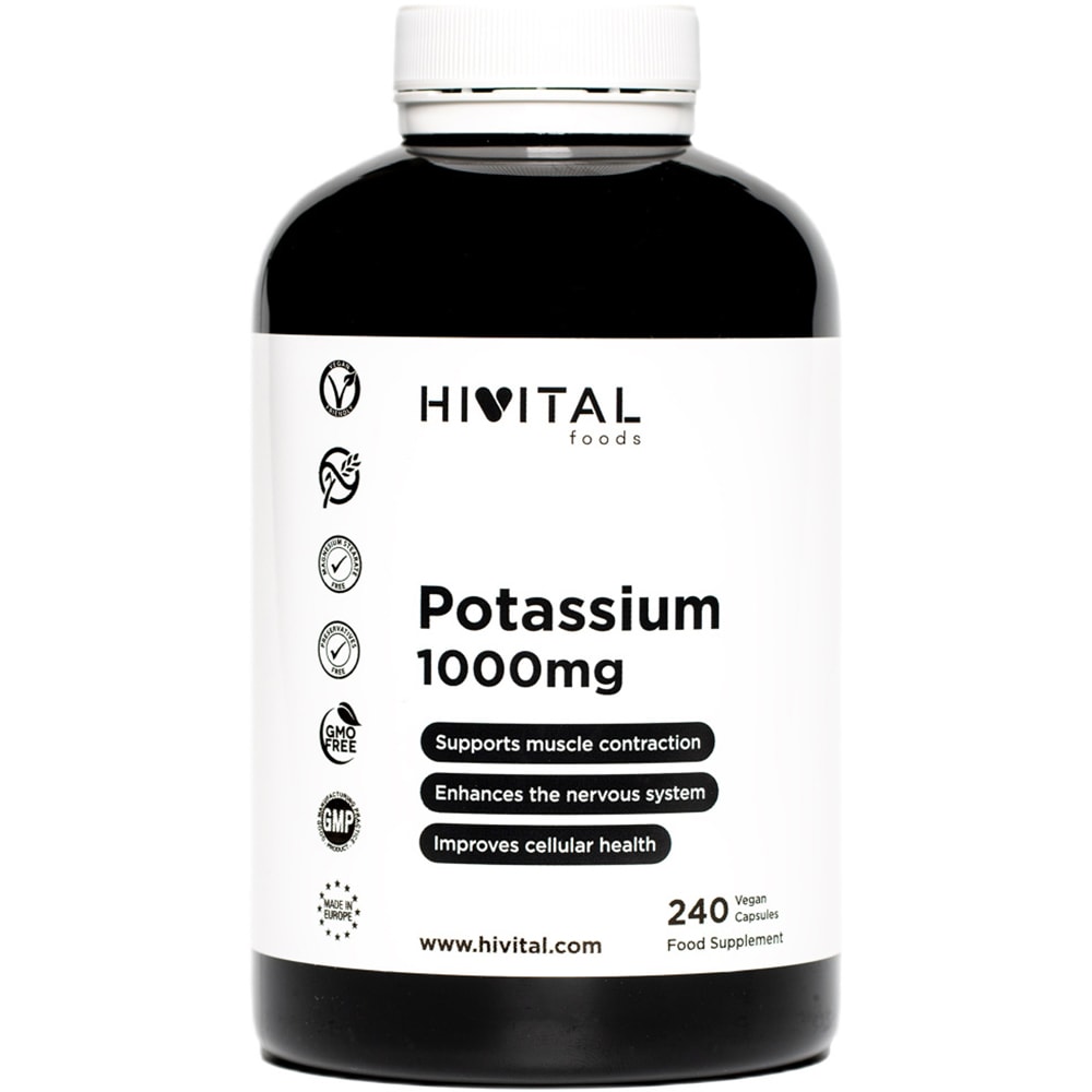 Supliment Potasiu 1000 mg, 240 capsule, HIVITAL