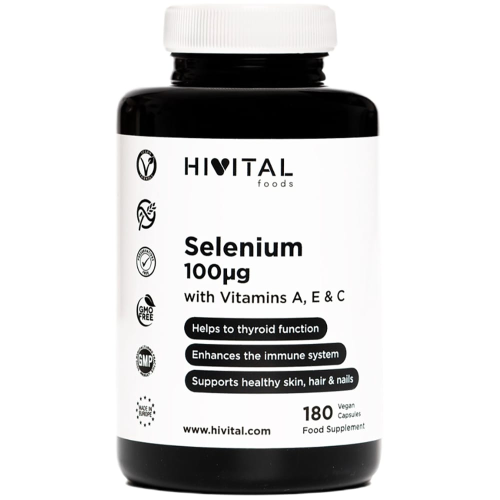 Supliment Seleniu 100 g, 180 capsule, HIVITAL