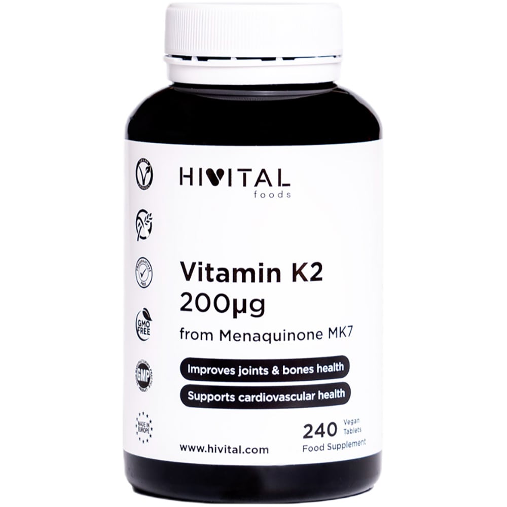 Supliment Vitamina K2 200 g, 240 comprimate, HIVITAL