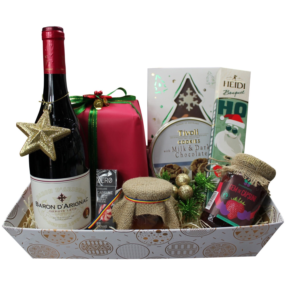 Cos cadou LUXURY BASKETS Gold Star 9GS