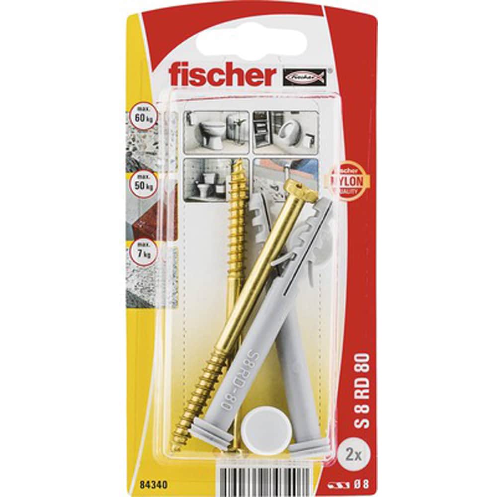 Surub cu diblu beton FISCHER S R, 8 x 86mm, 2buc
