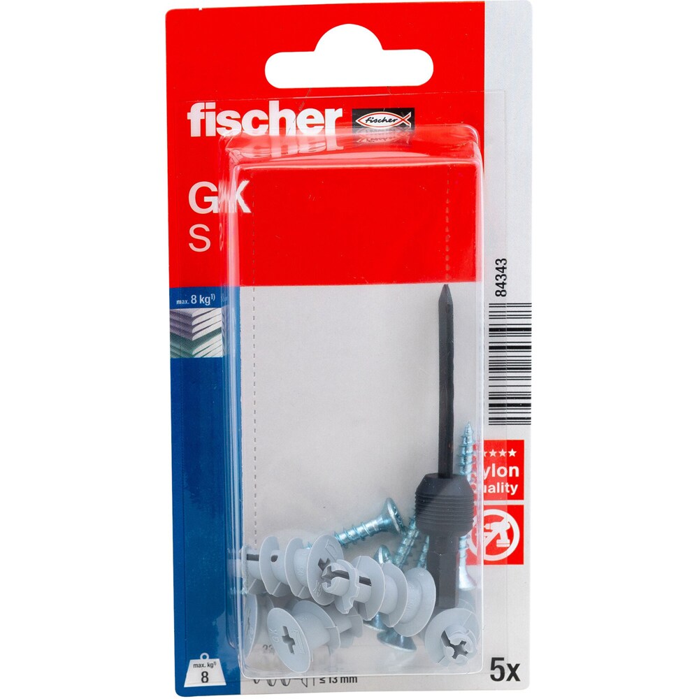 Surub cu diblu gips FISCHER GK, 12 x 22mm, 5buc