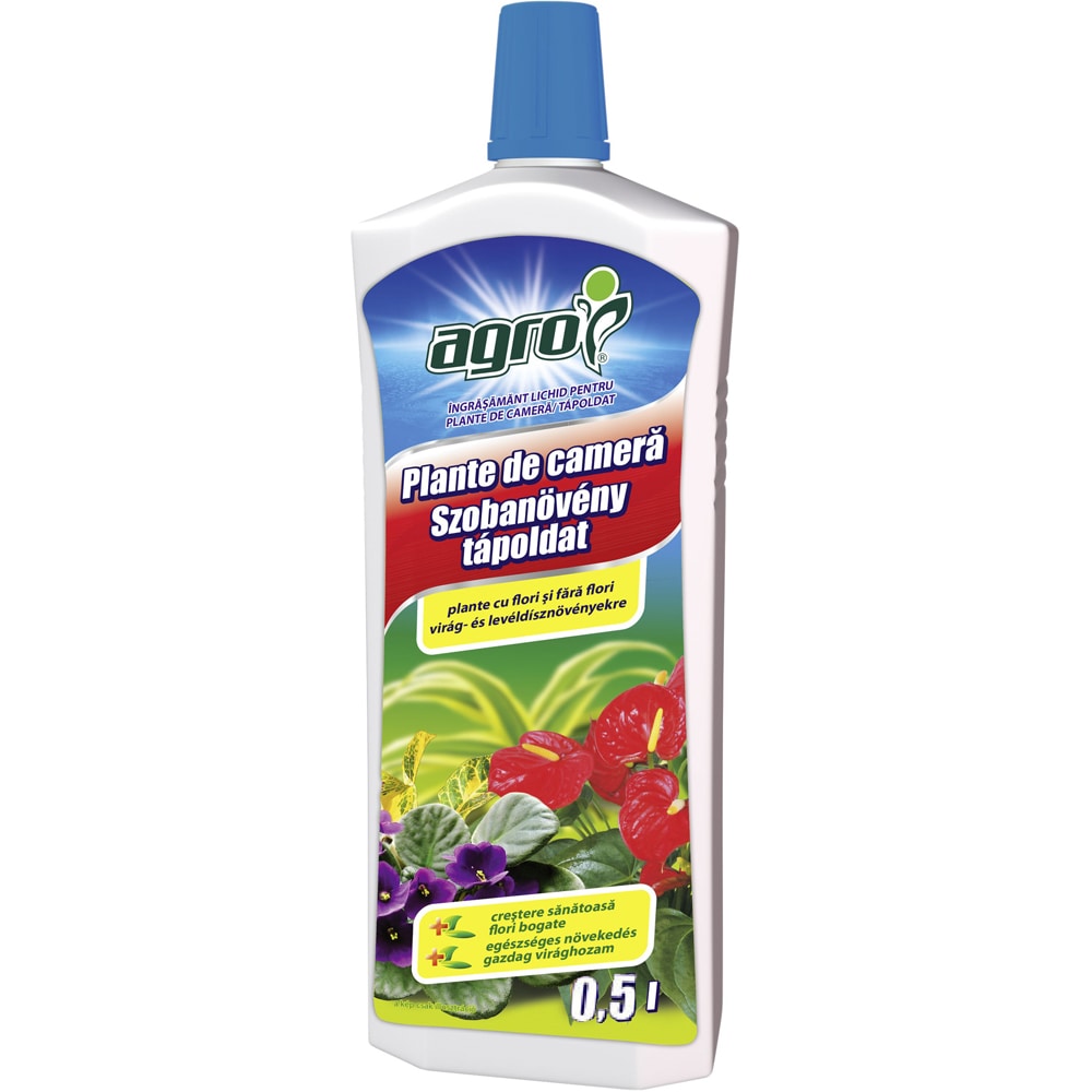 Ingrasamant lichid pentru plante de camera AGROCS, 500 ml