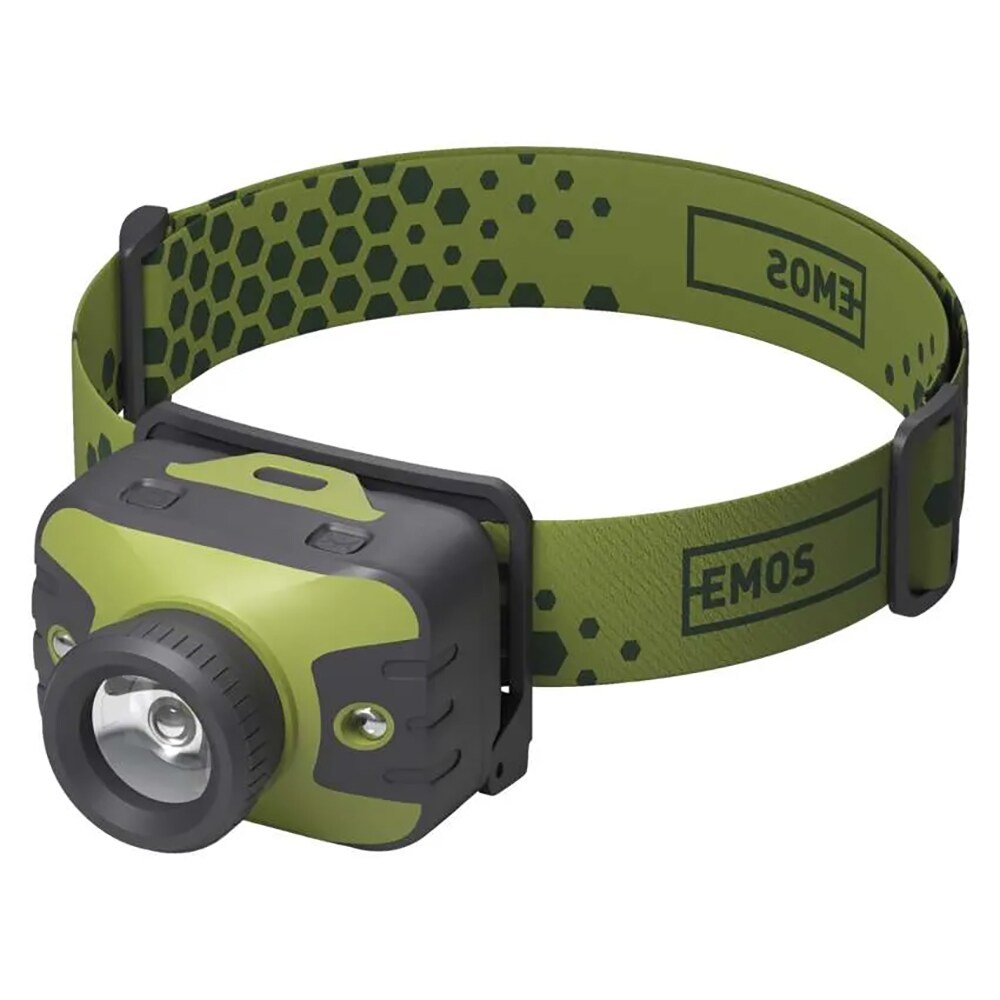 Lanterna LED PROMELEK, 330lm, 3AAA, verde inchis