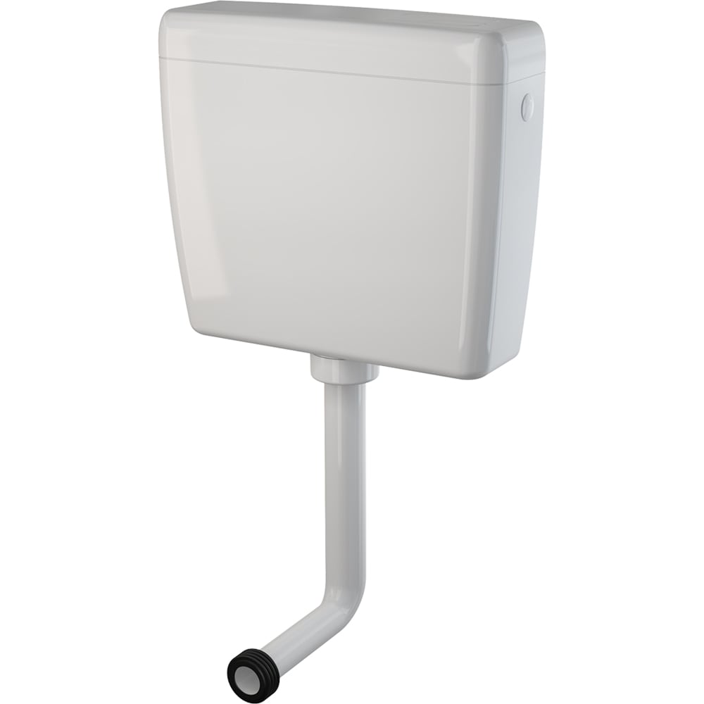 Rezervor WC suspendat ALCA A930-M-1/2, 44.2 x 12.7 x 39 cm, 8 l, alb