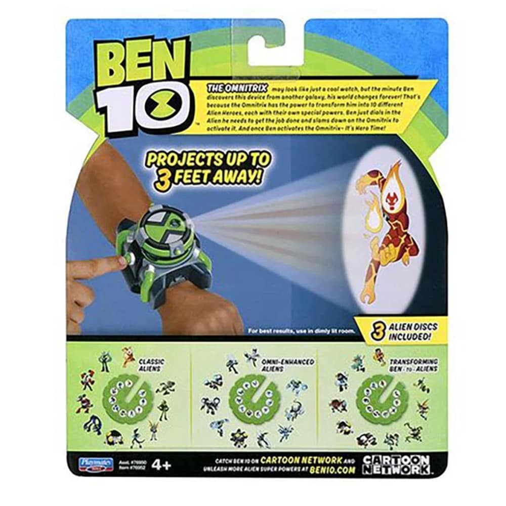 Ceas BEN 10 Omnitrix Alien Projection 76954, 4 ani+, verde-gri