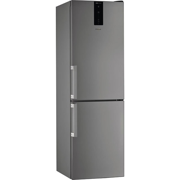 Combina frigorifica WHIRLPOOL W7 821O OX H, Total No Frost, 338 l, H 189 cm, Clasa E, 6th Sense, argintiu