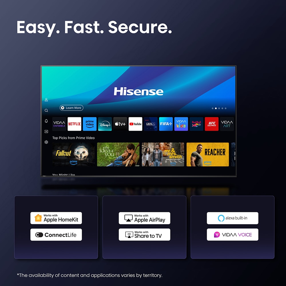 Televizor QLED Smart HISENSE 85E7Q PRO, Ultra HD 4k, 215cm