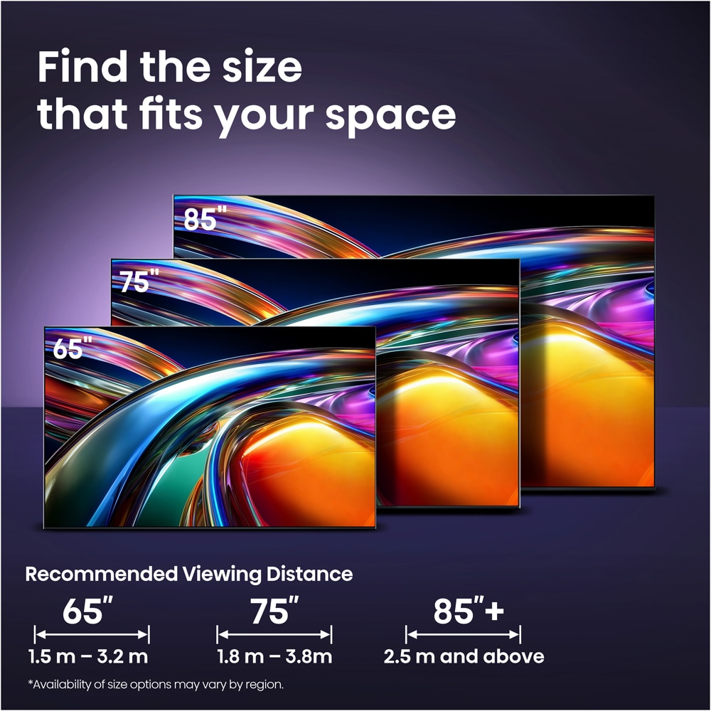 Televizor RGB Mini-LED ULED Smart HISENSE 85UR9S, Ultra HD 4K, HDR, 215cm