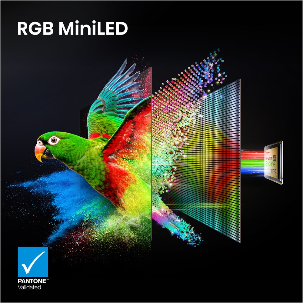 Televizor RGB Mini-LED ULED Smart HISENSE 85UR9S, Ultra HD 4K, HDR, 215cm