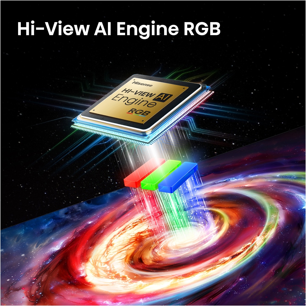 Televizor RGB Mini-LED ULED Smart HISENSE 85UR9S, Ultra HD 4K, HDR, 215cm