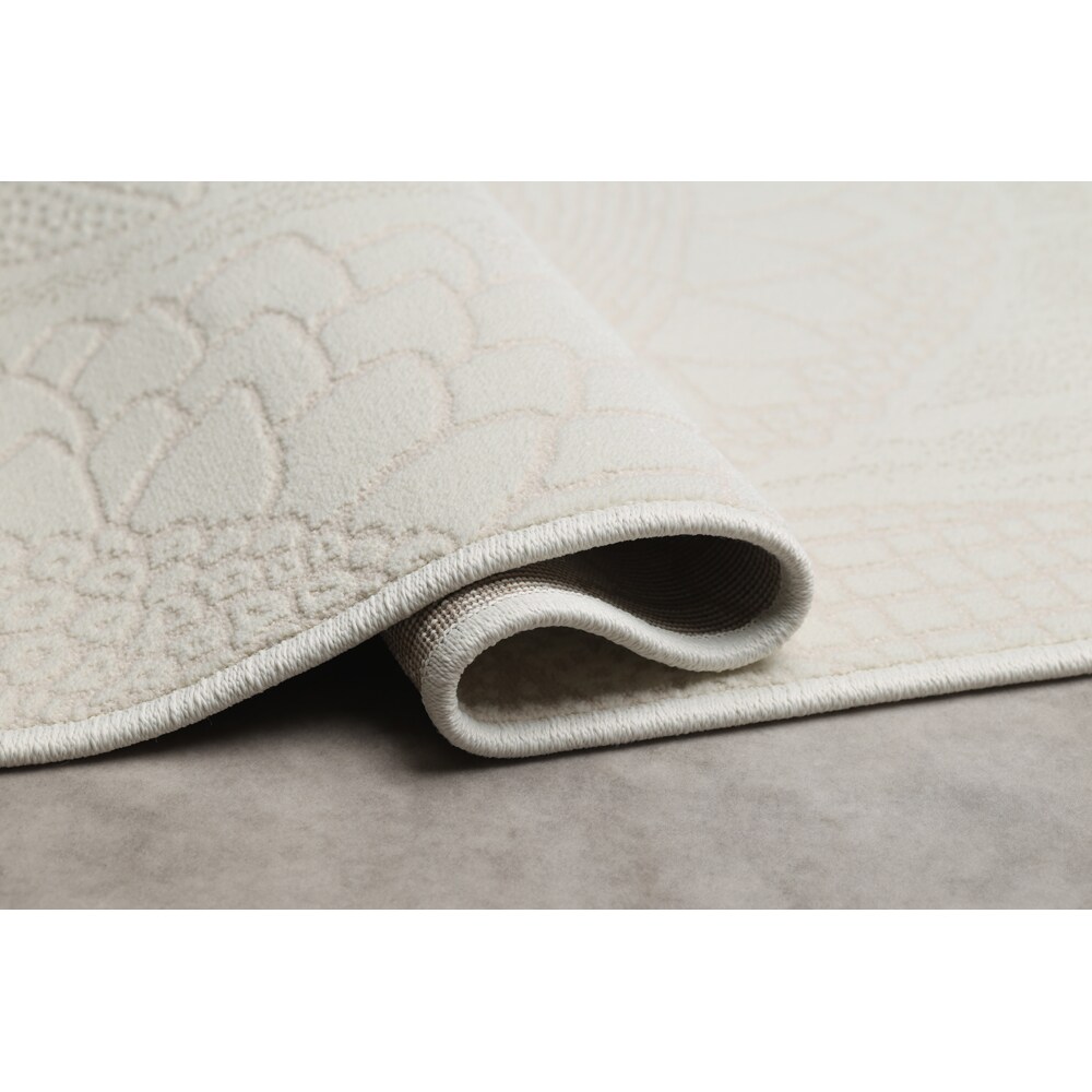 Covor living / dormitor Stella 29WEW, 160 x 230 cm, polipropilena, crem