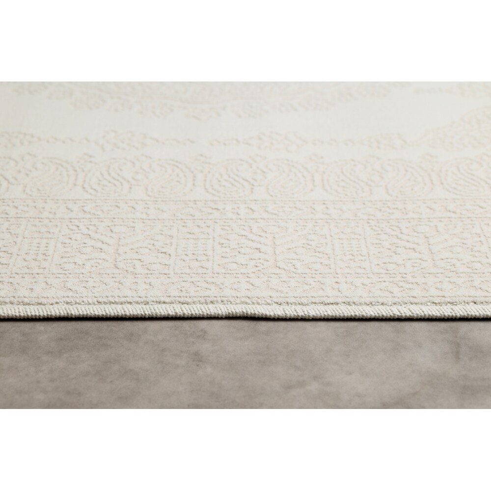 Covor living / dormitor Stella 24WWW, 80 x 150 cm, polipropilena, crem