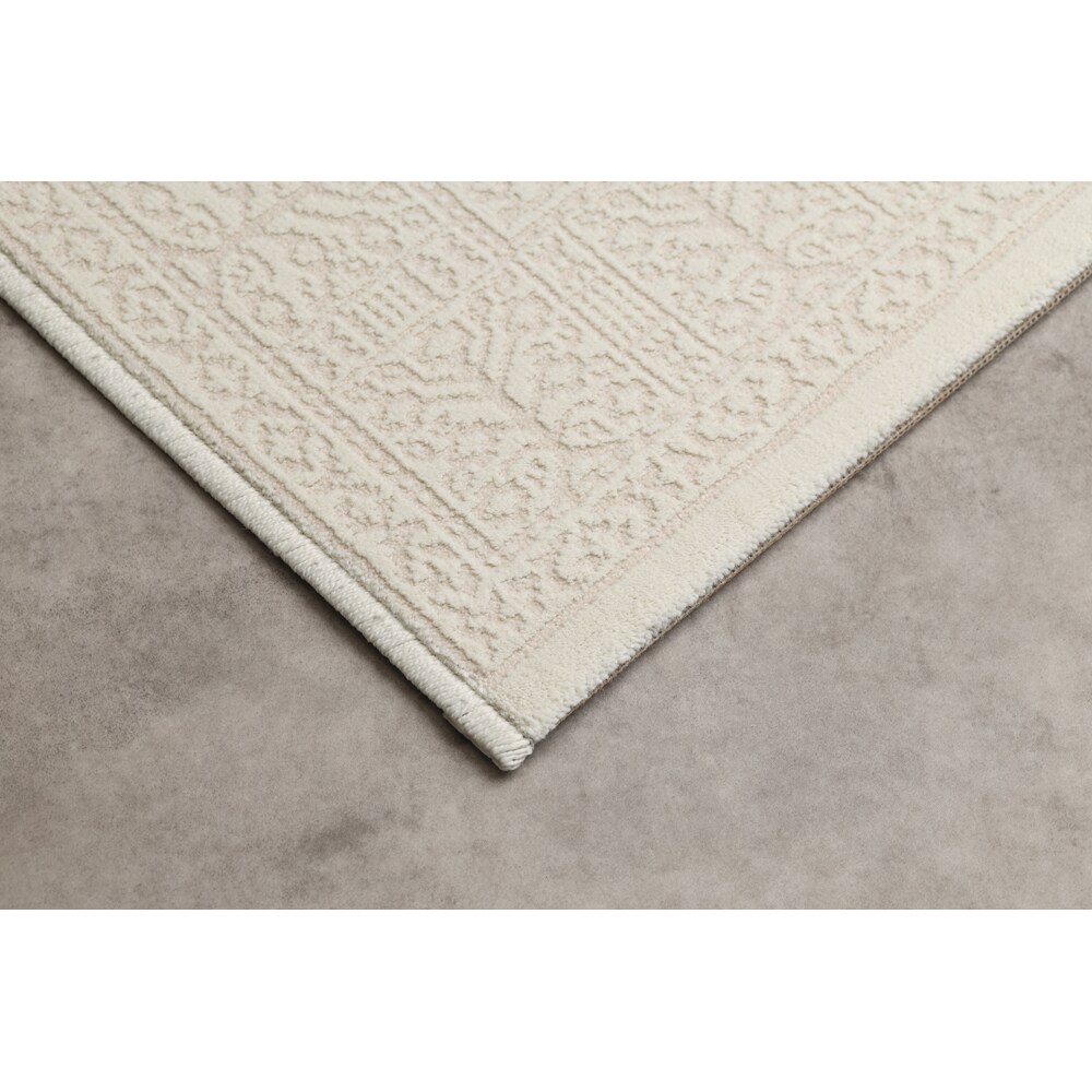 Covor living / dormitor Stella 24WWW, 80 x 150 cm, polipropilena, crem