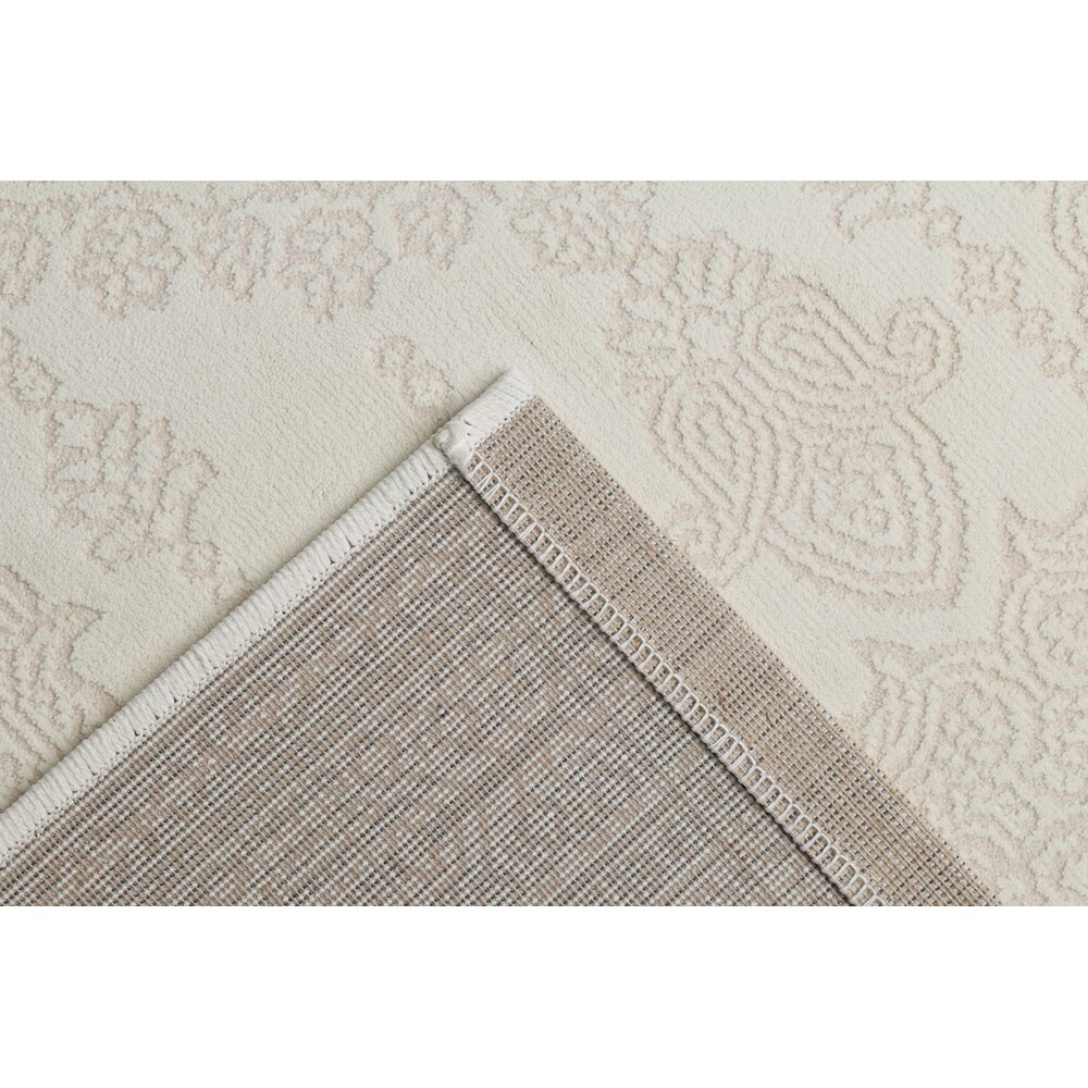 Covor living / dormitor Stella 24WWW, 80 x 150 cm, polipropilena, crem