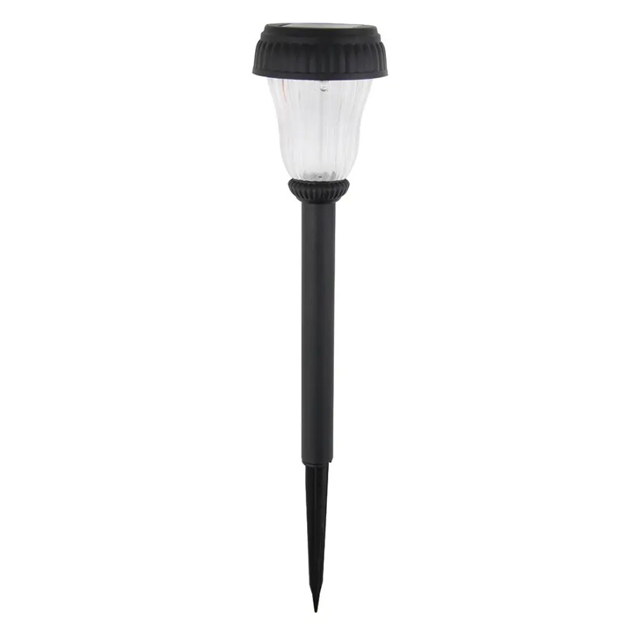 Lampa solara de exterior HOROZ, LED, 0.06W, IP44, 6400K, plastic, negru