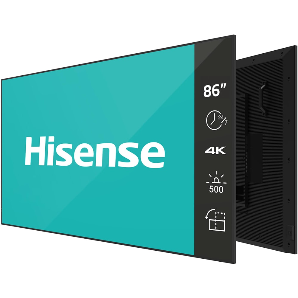 Display profesional HISENSE 86GM50D, 86", 4K UHD, 60Hz, Wi-Fi, Boxe, negru