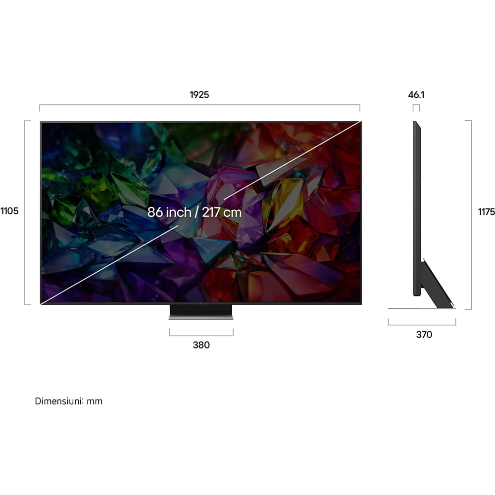 Televizor Smart Micro RGB evo LG 86MRGB96B3B, Ultra HD 4K, 217cm