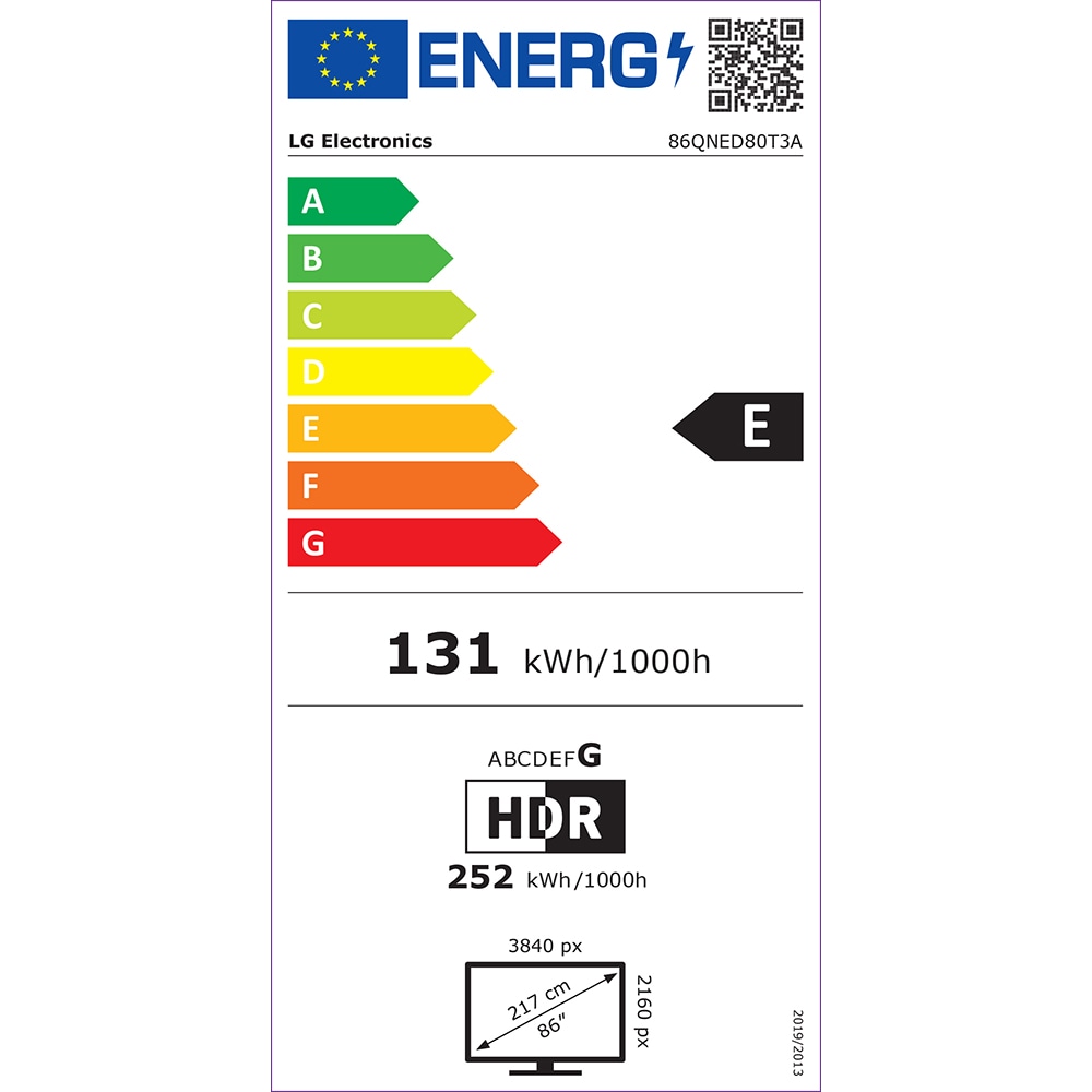 Televizor QNED Smart LG 86QNED80T3A, Ultra HD 4K, HDR, 217cm