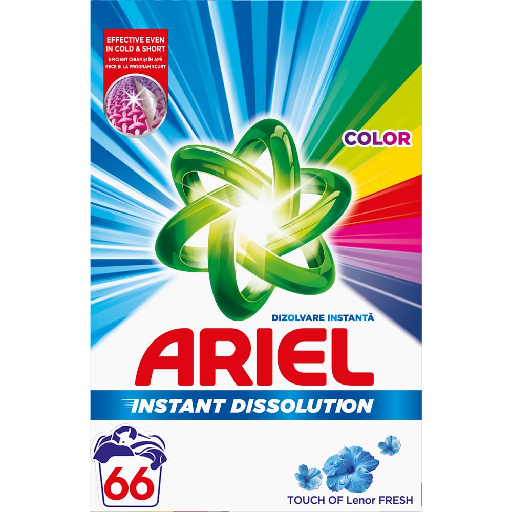 Detergent automat ARIEL Touch of Lenor Fresh Color, 4.95 kg, 66 spalari