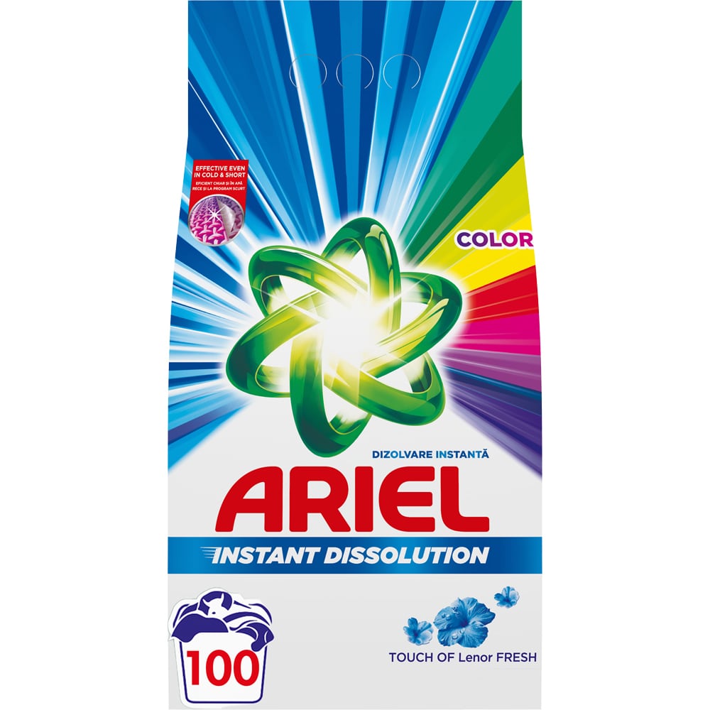 Detergent automat ARIEL Touch of Lenor Fresh Color, 7.5 kg, 100 spalari