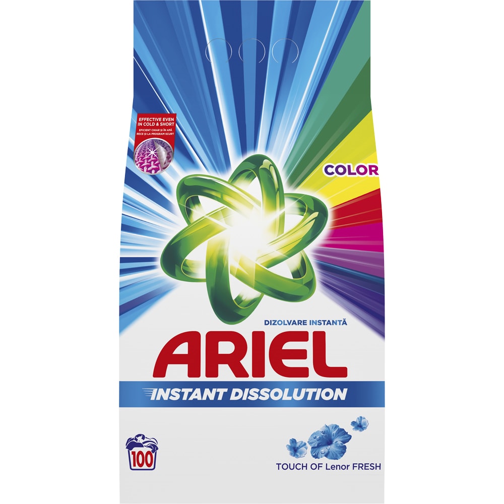 Detergent automat ARIEL Touch of Lenor Fresh Color, 7.5 kg, 100 spalari