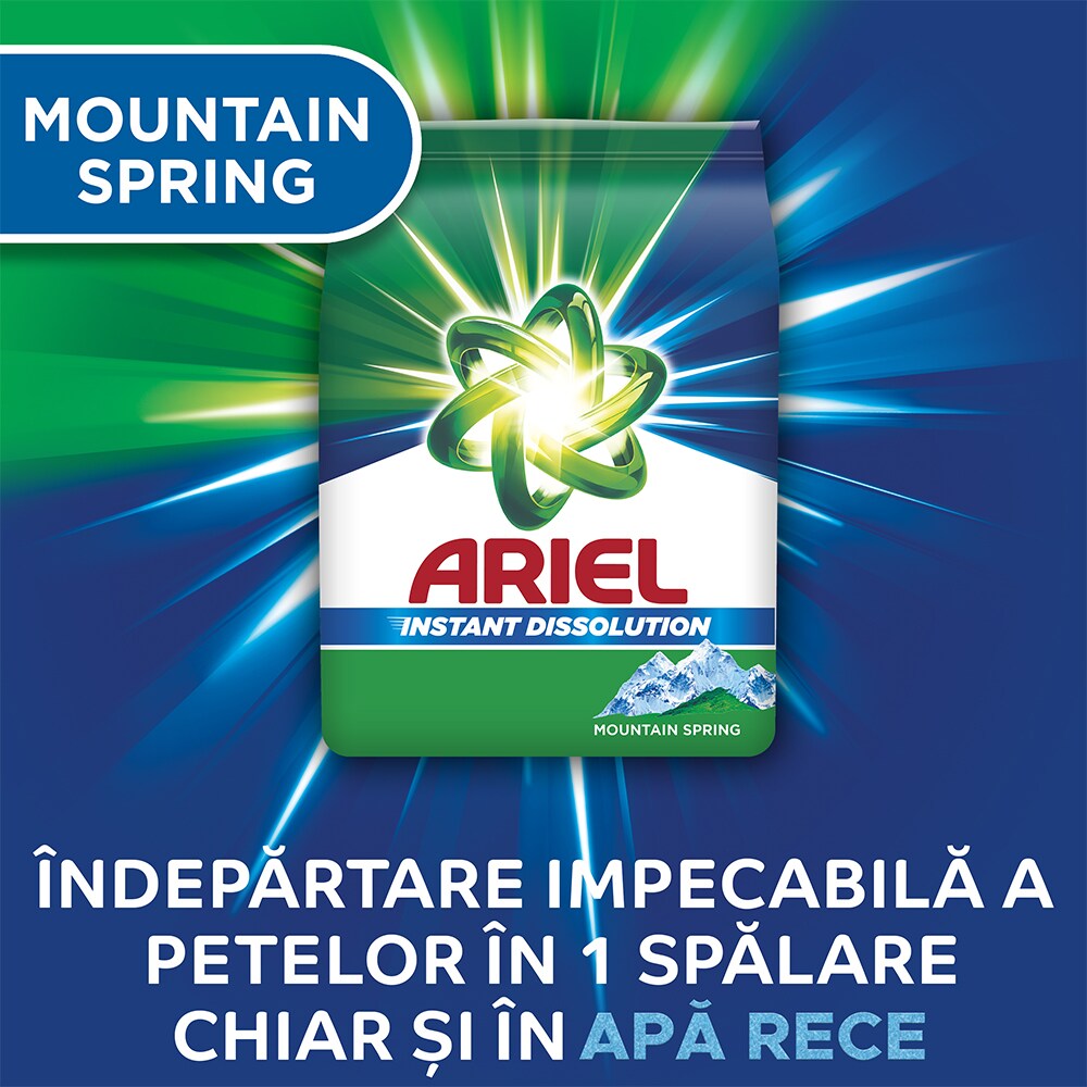 Detergent automat ARIEL Mountain Spring, 4.5 kg, 60 spalari