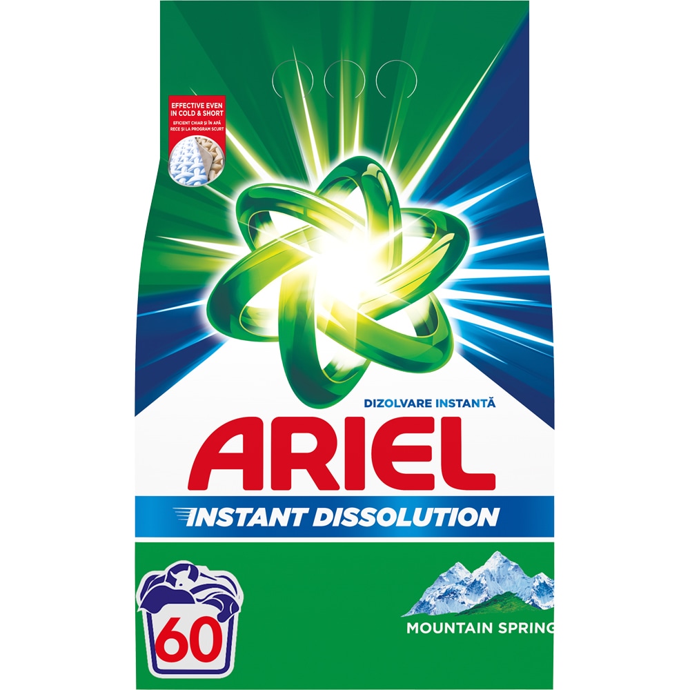 Detergent automat ARIEL Mountain Spring, 4.5 kg, 60 spalari