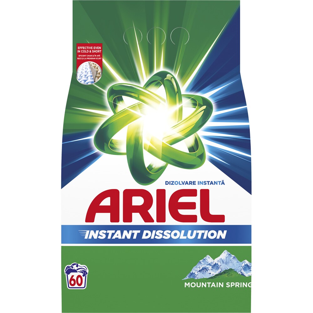 Detergent automat ARIEL Mountain Spring, 4.5 kg, 60 spalari