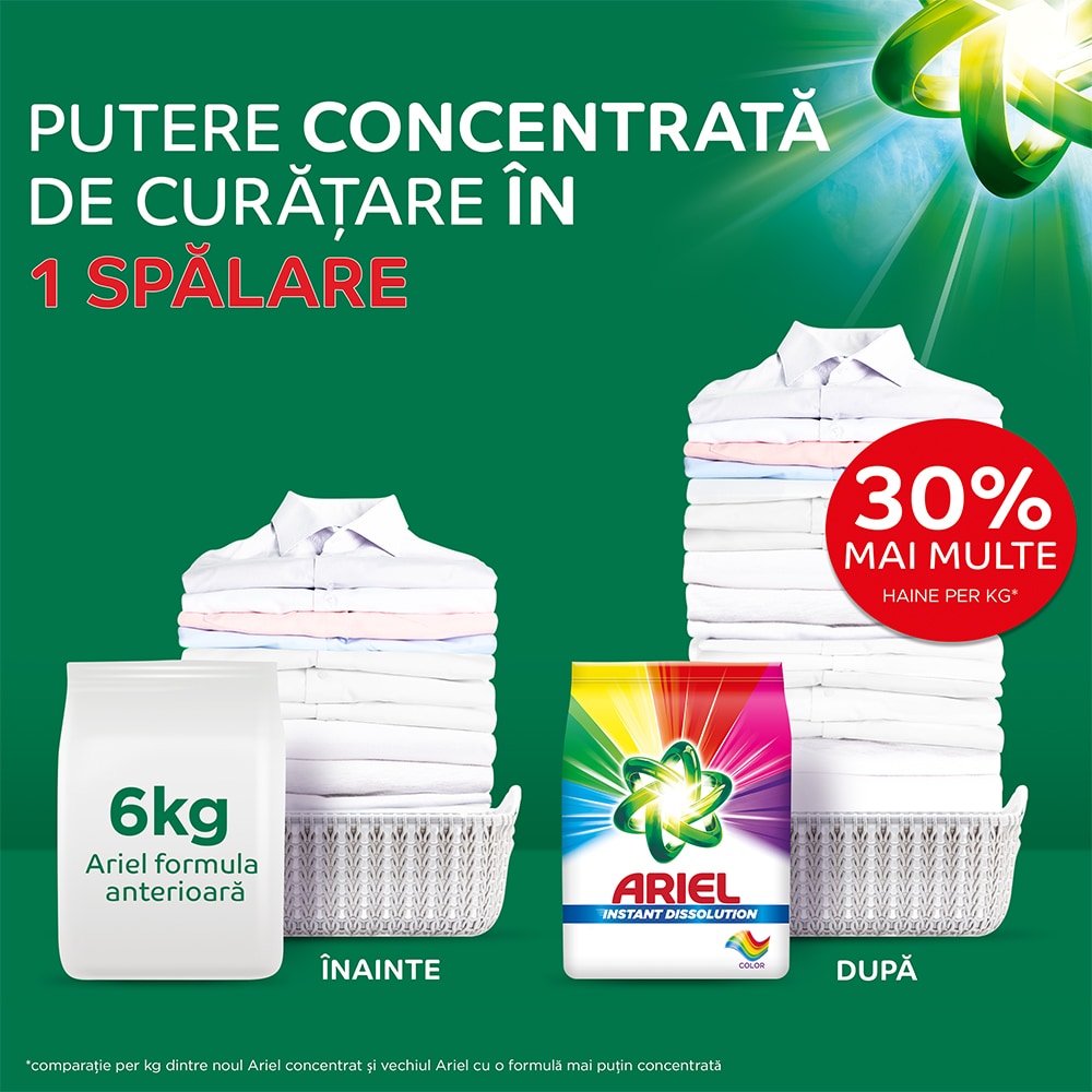 Detergent automat ARIEL Touch of Lenor Fresh Color, 4.5 kg, 60 spalari
