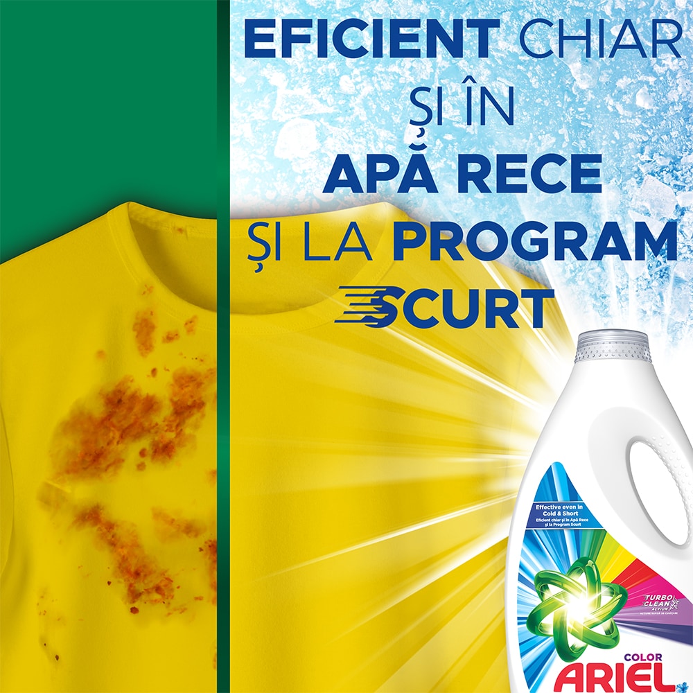 Detergent lichid ARIEL Touch of Lenor Color, 3 l, 60 spalari