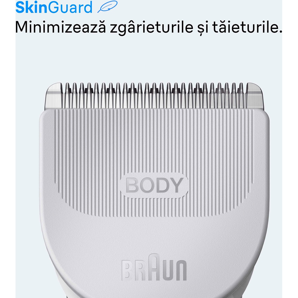 Aparat de tuns BRAUN Seria 3 BG3530, acumulator, 80 min autonomie, argintiu