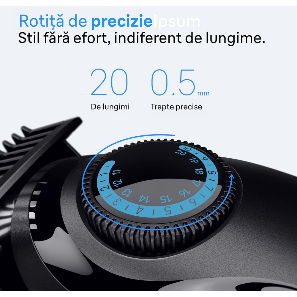 Aparat de tuns barba BRAUN Seria 3 BT3520, acumulator, 50 min autonomie, negru
