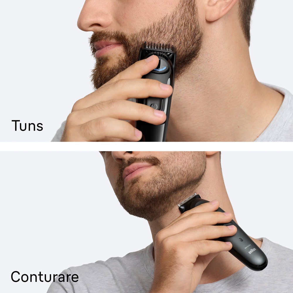 Aparat de tuns barba BRAUN Seria 3 BT3520, acumulator, 50 min autonomie, negru