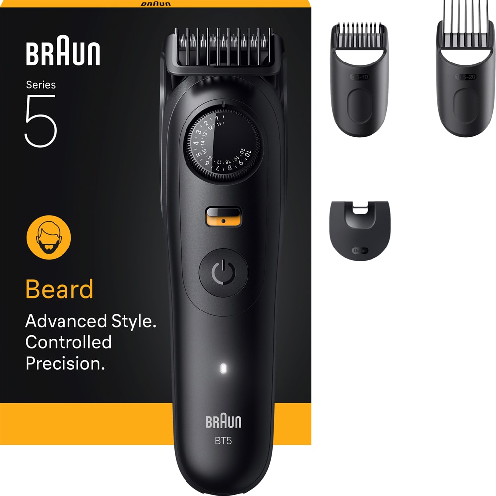 Aparat de tuns barba BRAUN Seria 5 BT5520, acumulator, 120 min autonomie, negru