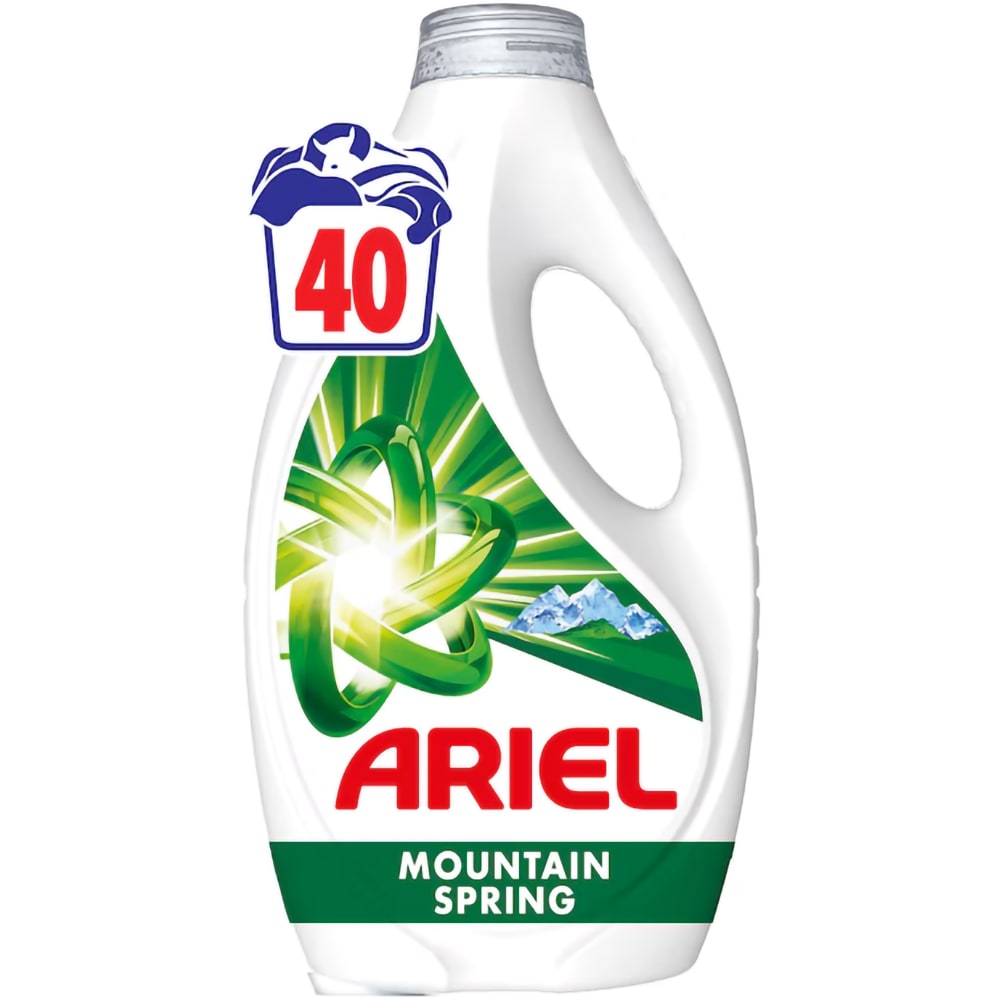 Detergent lichid ARIEL Mountain Spring, 1.8 l, 40 spalari
